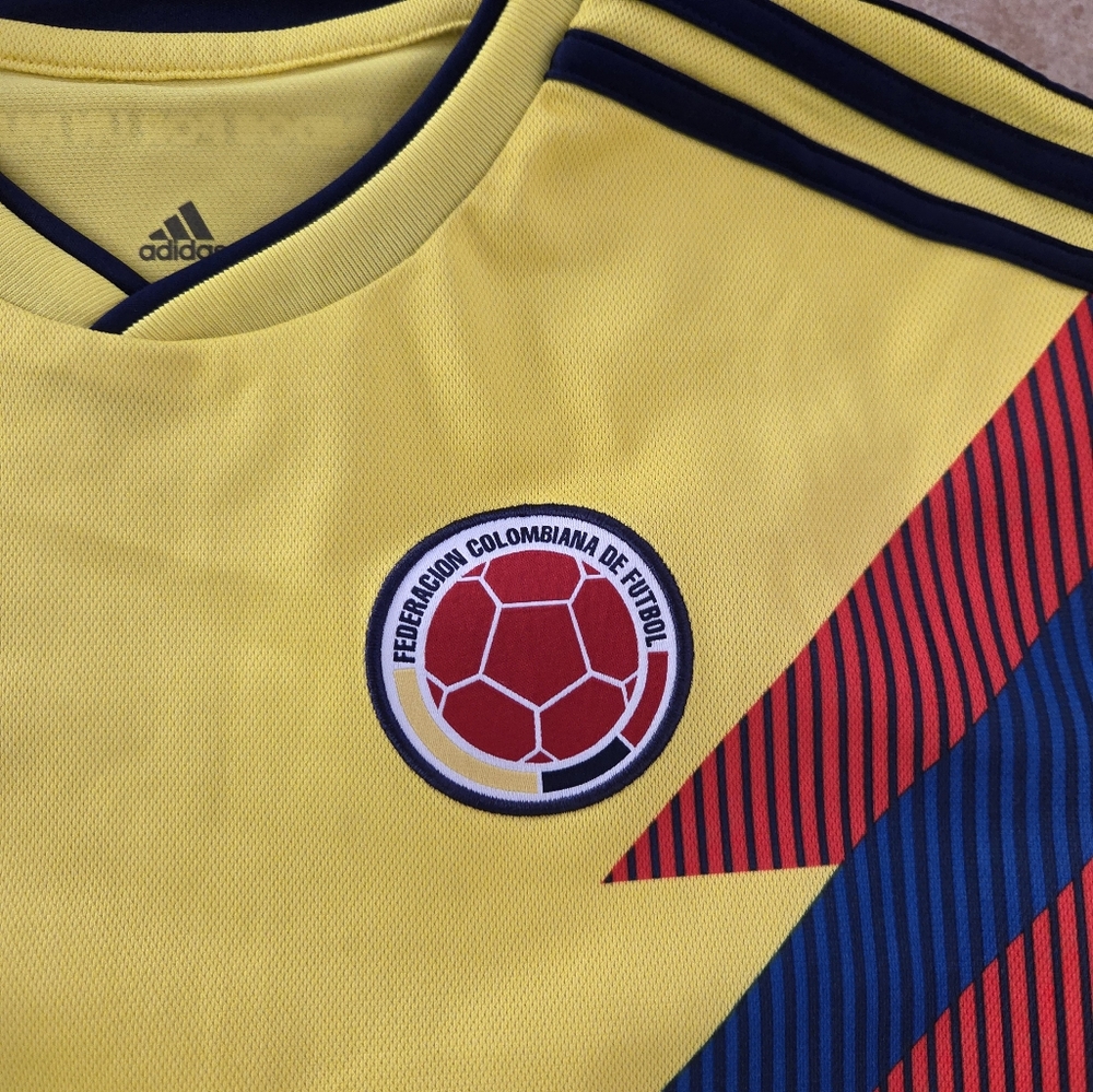 ADIDAS COLOMBIA JERSEY SIZE YOUTH MEDIUM ADIDAS CLIMALITE SELECCION COLOMBIA - Picture 3 of 4